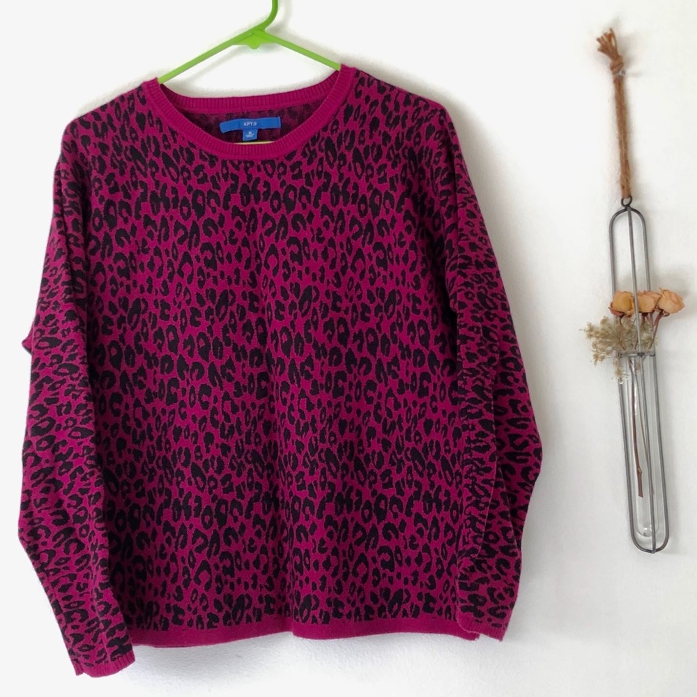 Apt. 9 Sweater -animal print